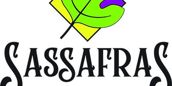 Sassafras logo Logo for Sassafras Artisan Market featuring a green leaf over a multicolored diamond, with the text “Sassafras Artisan Market” and “The North Georgia Arts Guild.” - Clayton, GA