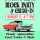 Poster for Downtown Clayton Block Party & Cruise-In with a vintage car illustration and date August 8, 4–7 PM.