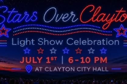 Stars Over Clayton Drone Show | July 1 in Downtown Clayton, GA